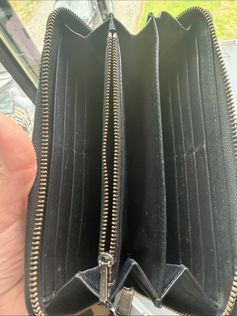 Coach Multicolor PYTHON Accordion Zip Around Wallet